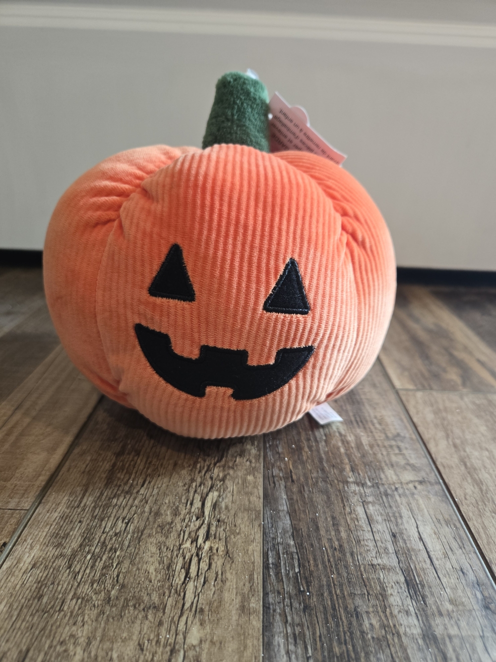 American Greetings Orange Corduroy Jack-O'-Lantern Plush